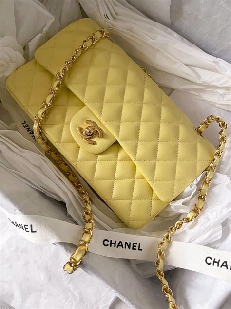 chanel bag yellow|iridescent chanel bags.